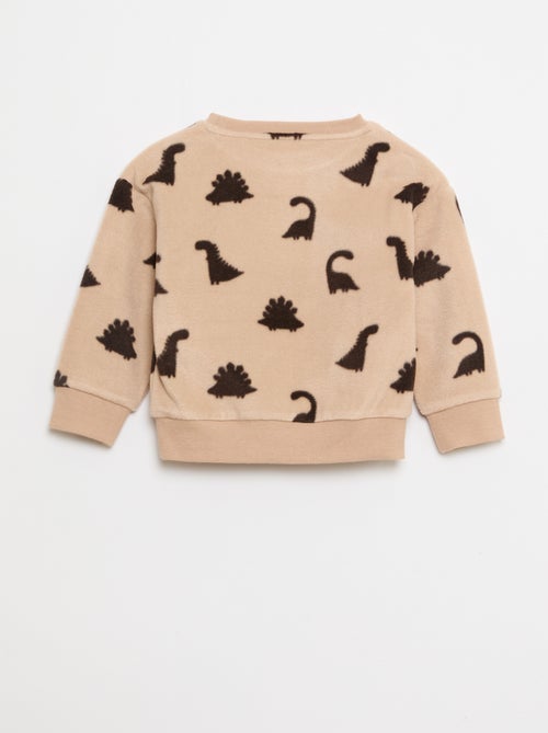 Ensemble pyjama haut + pantalon polaire - Kiabi