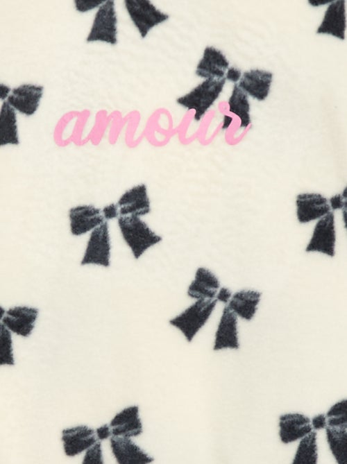 Ensemble pyjama haut + pantalon polaire - Kiabi