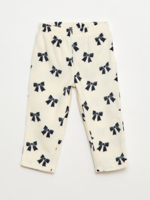 Ensemble pyjama haut + pantalon polaire - Kiabi