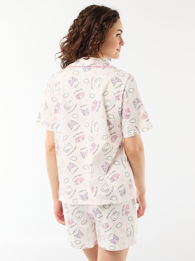 Ensemble pyjama 'Hello Kitty' - 2 pièces Blanc - Kiabi