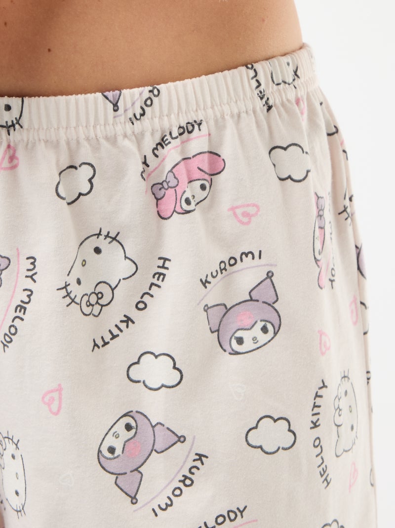 Ensemble pyjama 'Hello Kitty' - 2 pièces Blanc - Kiabi