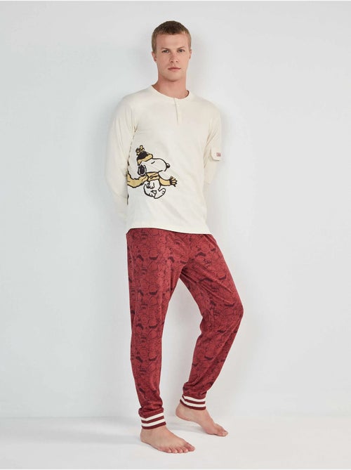 Ensemble pyjama homme de snoopy - Kiabi