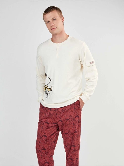 Ensemble pyjama homme de snoopy - Kiabi