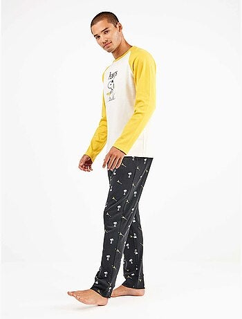 Ensemble pyjama homme Snoopy en interlock point