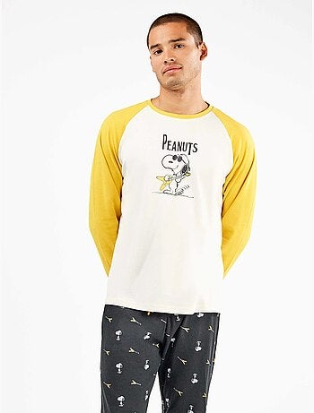 Ensemble pyjama homme Snoopy en interlock point