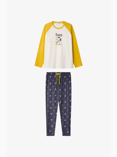 Ensemble pyjama homme Snoopy en interlock point - Kiabi Ensemble pyjama homme Snoopy en interlock point - Kiabi