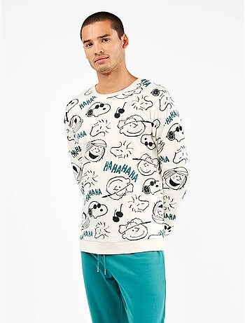 Ensemble pyjama homme snoopy en interlock point