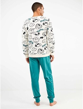 Ensemble pyjama homme snoopy en interlock point