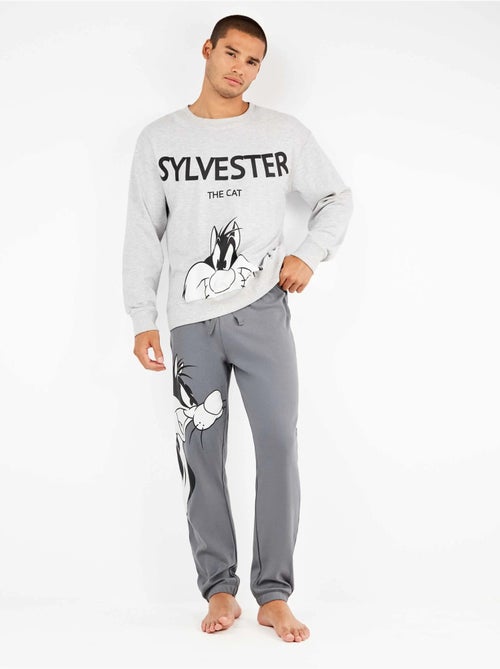 Ensemble pyjama homme Sylvester en interlock - Kiabi Ensemble pyjama homme Sylvester en interlock - Kiabi