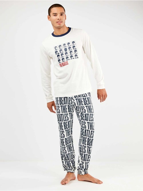 Ensemble pyjama homme The Beatles en interlock point - Kiabi