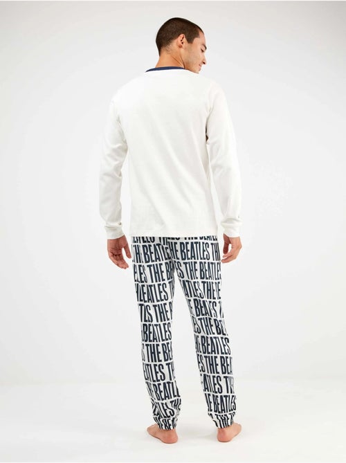 Ensemble pyjama homme The Beatles en interlock point - Kiabi