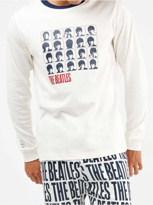 Ensemble pyjama homme The Beatles en interlock point - Kiabi