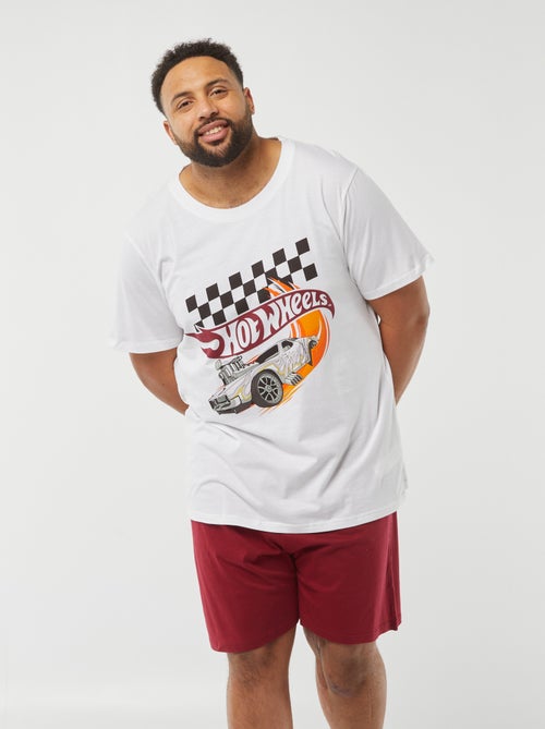 Ensemble pyjama 'Hot Wheels' short + t-shirt - 2 pièces - Kiabi