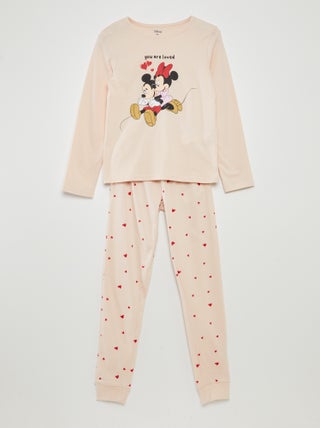 Ensemble pyjama imprimé 'Minnie & Mickey' 'Disney' - 2 pièces