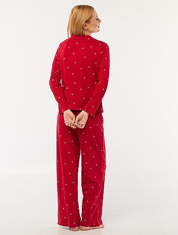 Ensemble pyjama imprimé noeud - 2 pièces