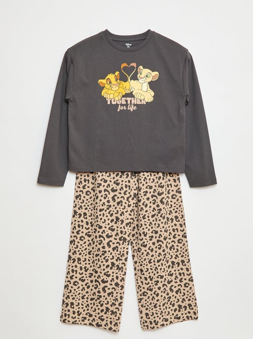 Ensemble pyjama imprimé 'Roi Lion' - 2 pièces - Kiabi