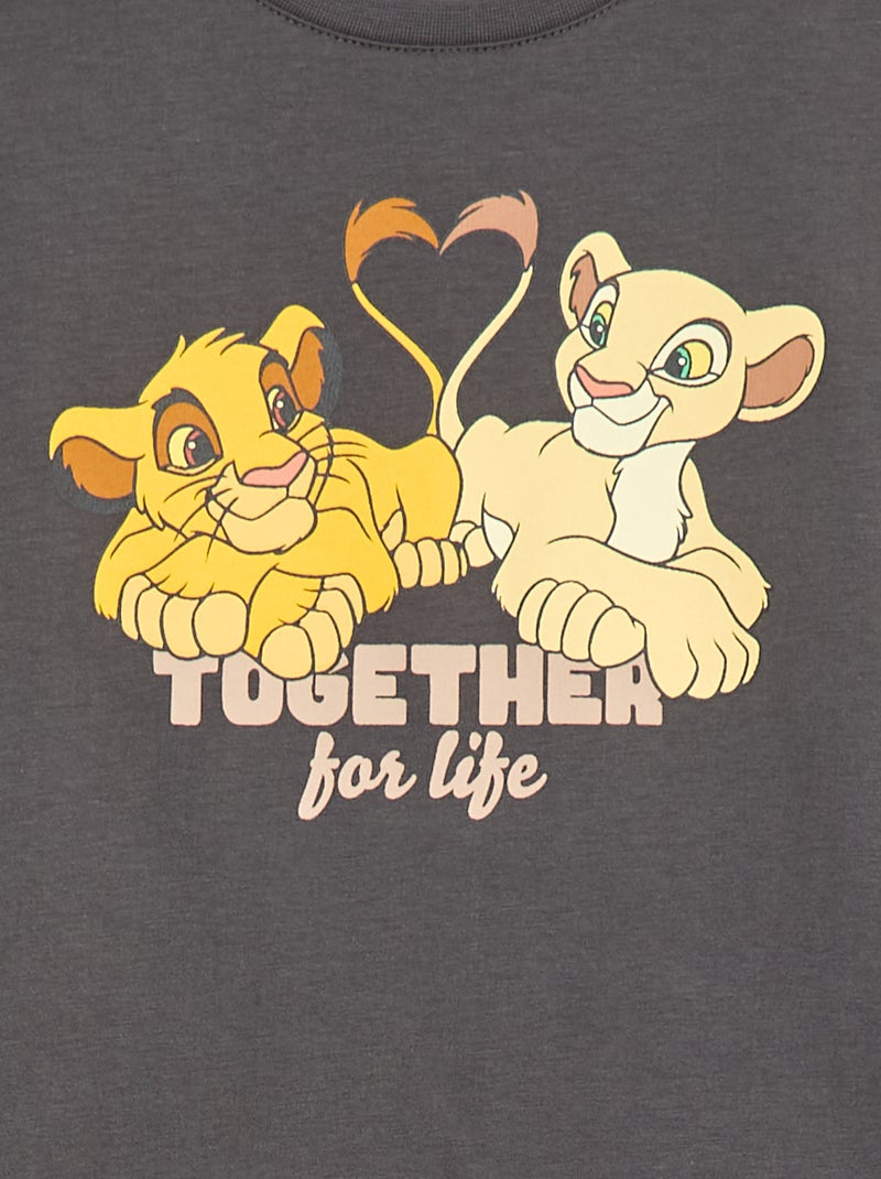 Ensemble pyjama imprimé 'Roi Lion' - 2 pièces Gris/léopard - Kiabi