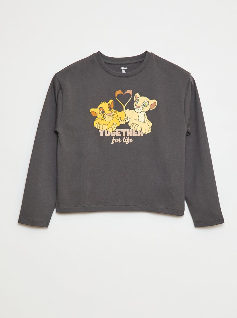 Ensemble pyjama imprimé 'Roi Lion' - 2 pièces Gris/léopard - Kiabi