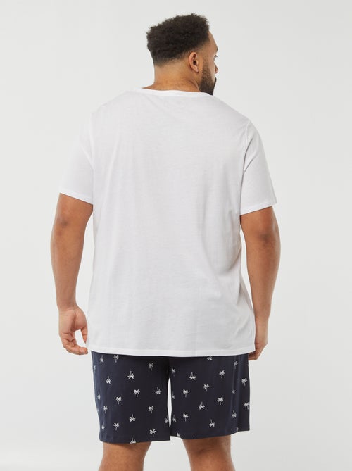Ensemble pyjama imprimé short + t-shirt - 2 pièces - Kiabi