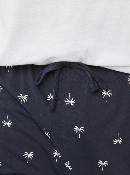 Ensemble pyjama imprimé short + t-shirt - 2 pièces - Kiabi