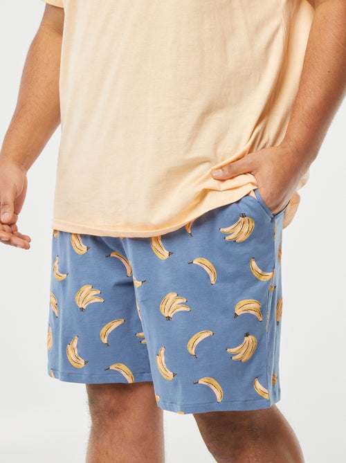 Ensemble pyjama imprimé short + t-shirt - 2 pièces - Kiabi