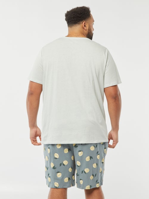 Ensemble pyjama imprimé short + t-shirt - 2 pièces - Kiabi