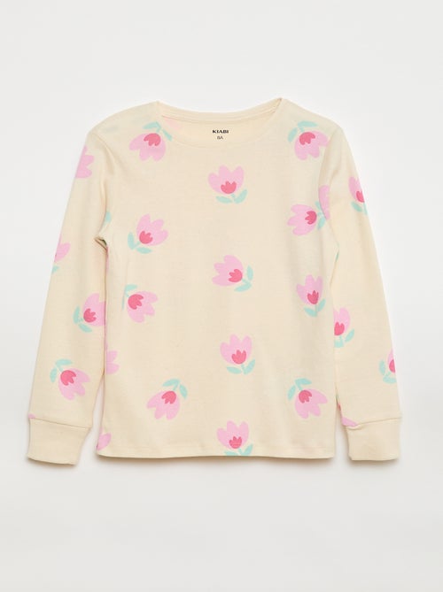Ensemble pyjama imprimé t-shirt + pantalon - 2 pièces - Kiabi