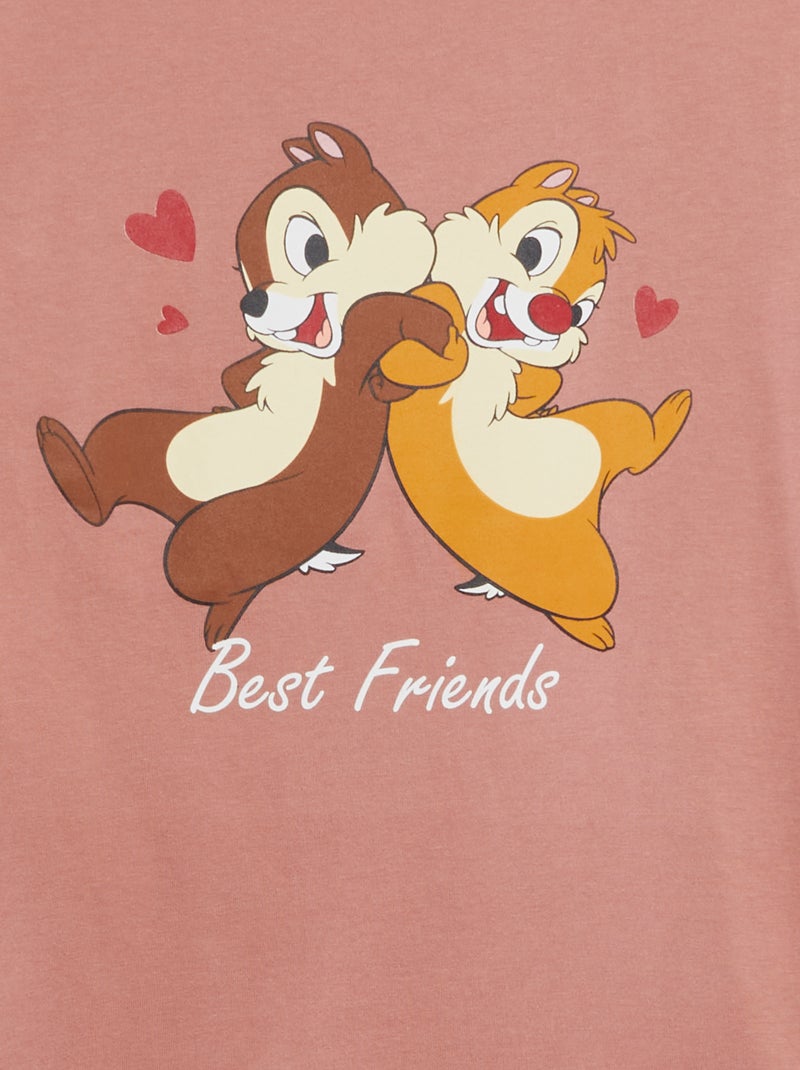 Ensemble pyjama imprimé 'Tic et Tac' 'Disney' - 2 pièces Rose/beige - Kiabi
