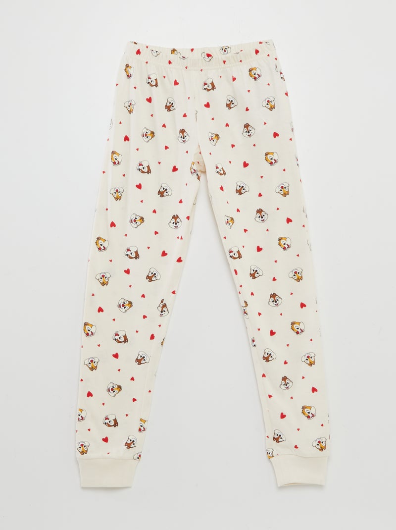 Ensemble pyjama imprimé 'Tic et Tac' 'Disney' - 2 pièces Rose/beige - Kiabi