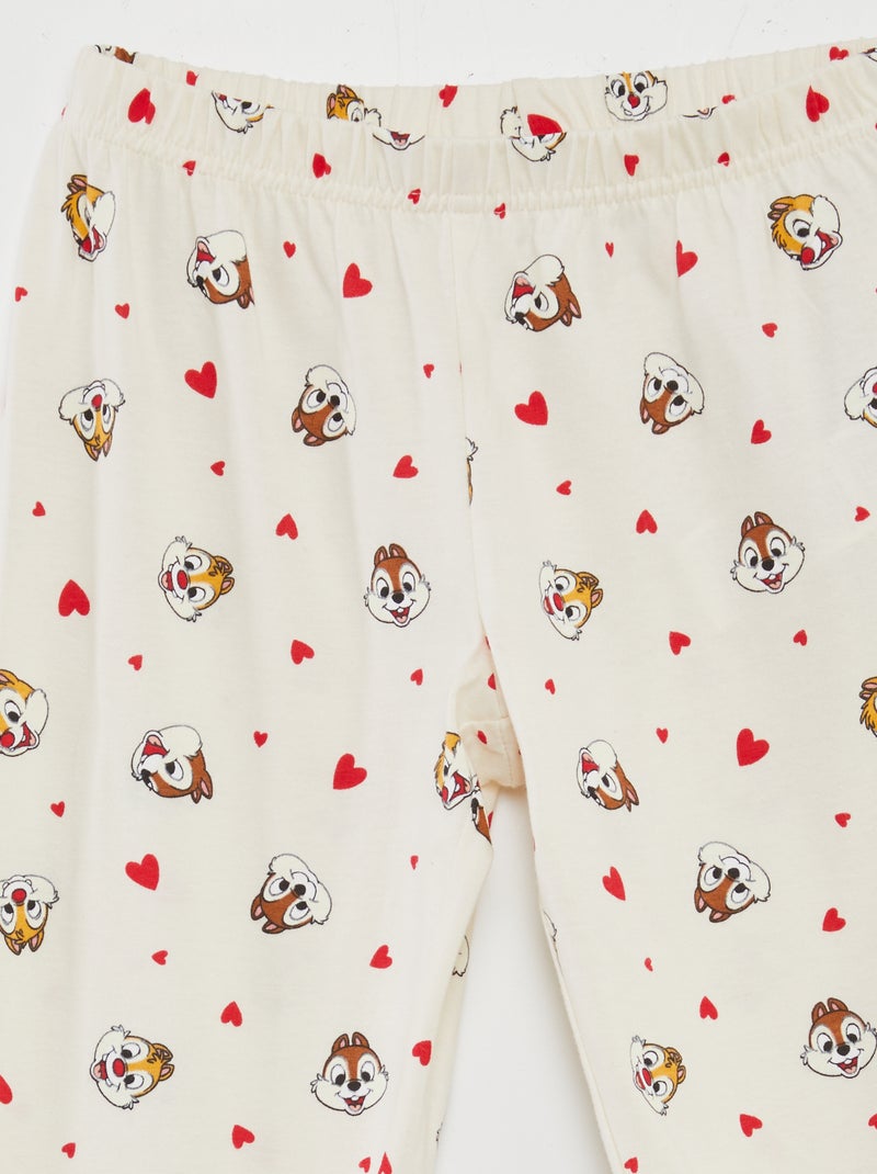 Ensemble pyjama imprimé 'Tic et Tac' 'Disney' - 2 pièces Rose/beige - Kiabi