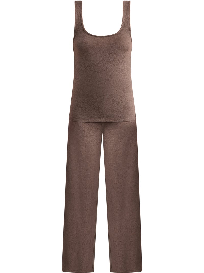 Ensemble pyjama jersey dim x inès de la fressange Marron - Kiabi