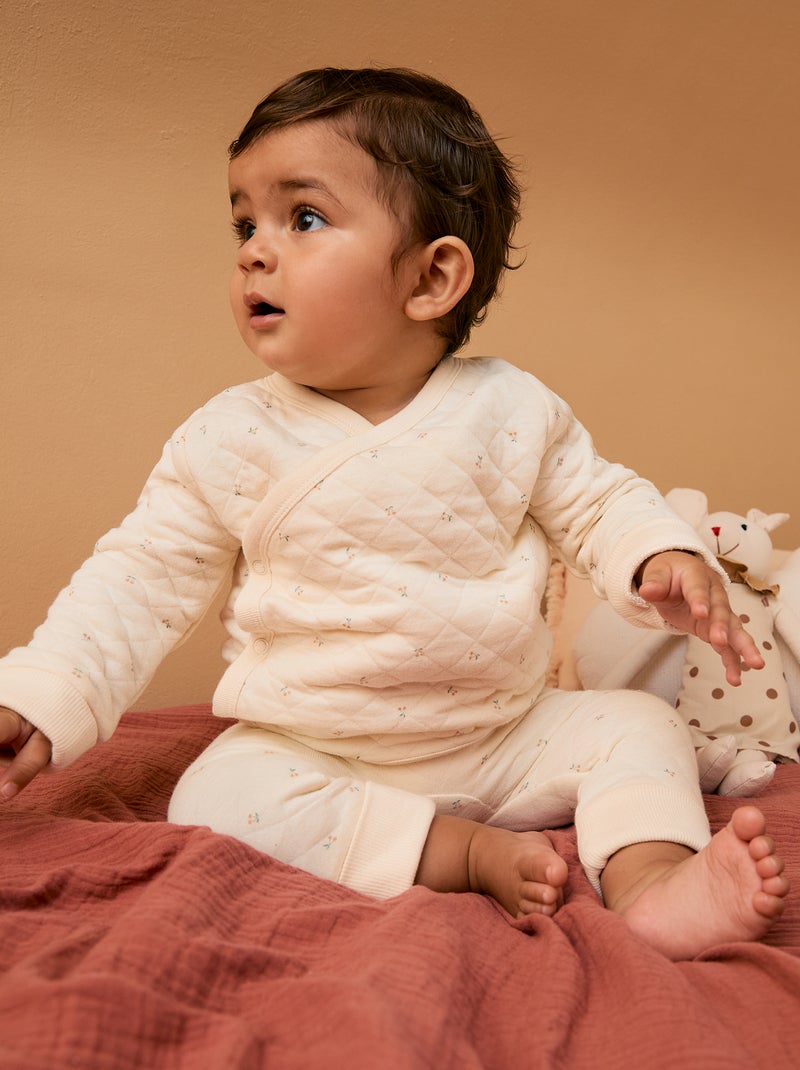 Ensemble pyjama jersey en coton Blanc - Kiabi