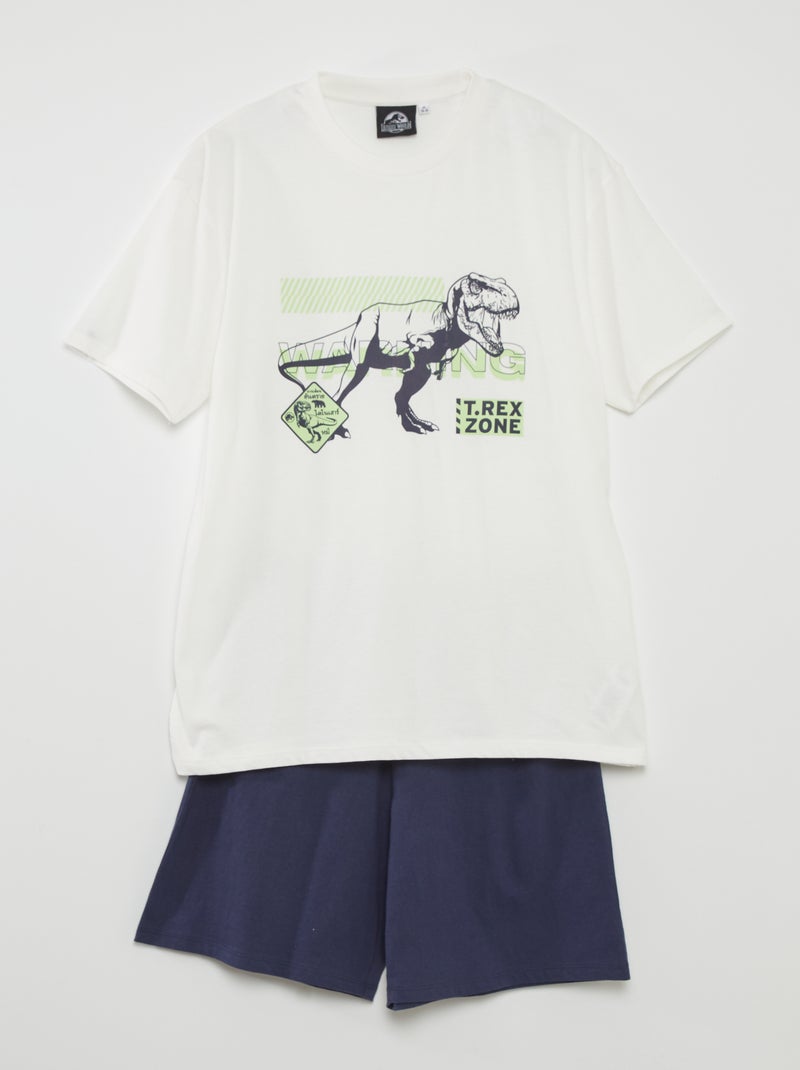 Ensemble pyjama 'Jurassic' - 2 pièces Beige - Kiabi