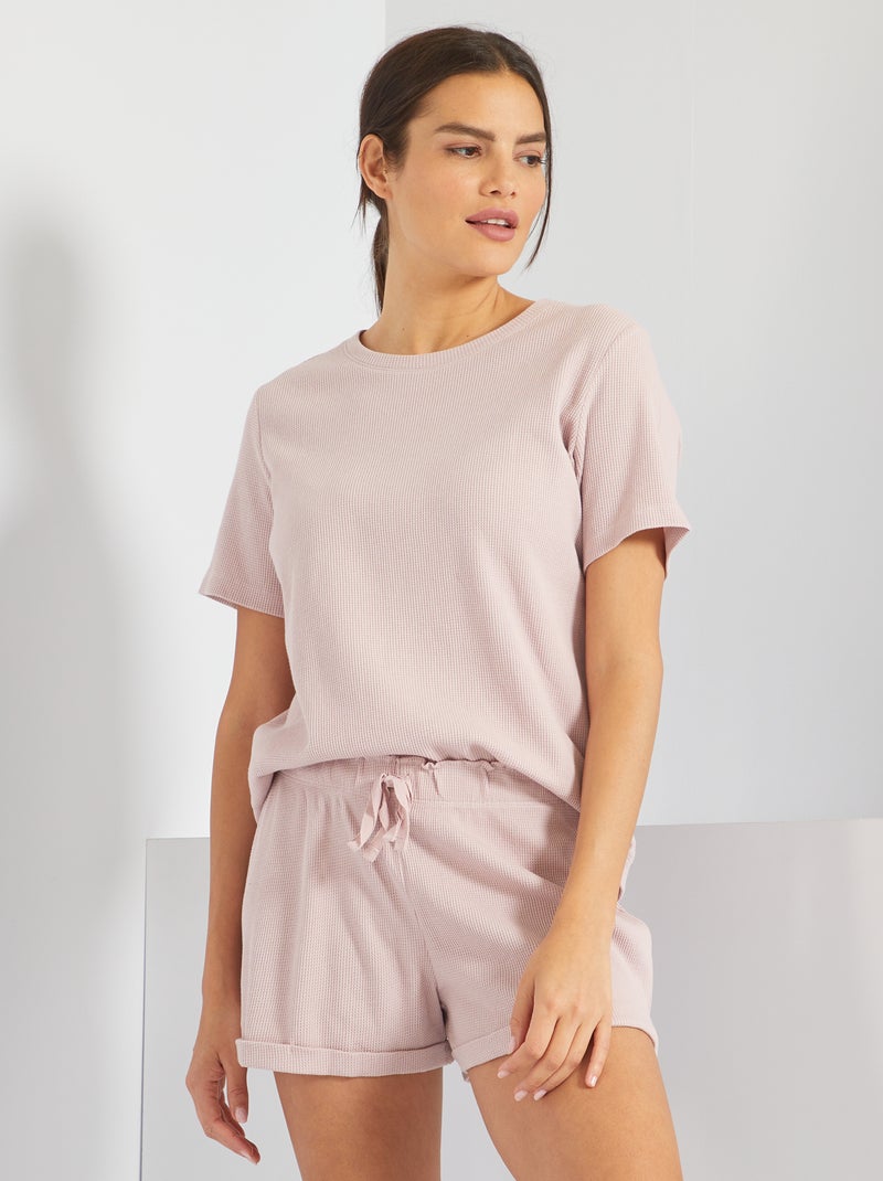 Ensemble pyjama lilas - Kiabi