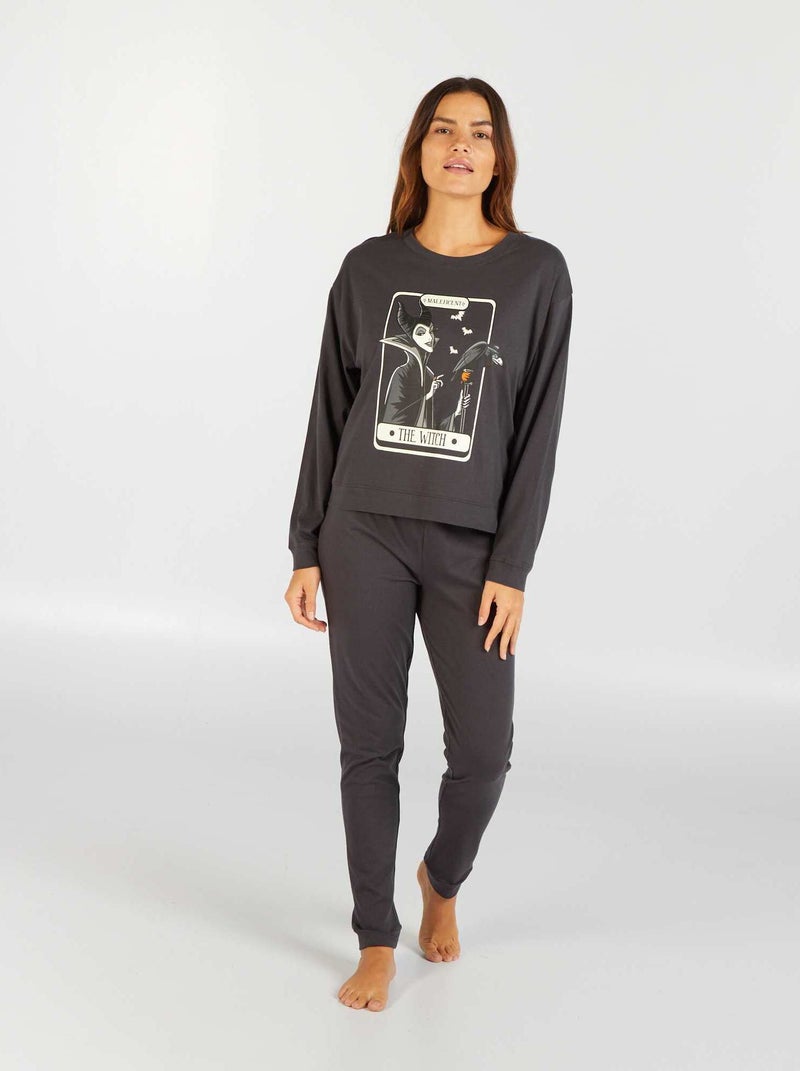 Ensemble pyjama long - 2 pièces - Halloween Noir - Kiabi