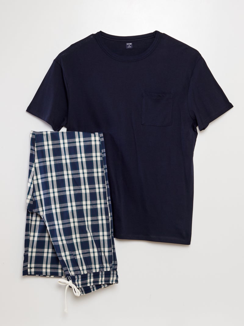 Ensemble pyjama long - 2 pièces Bleu - Kiabi