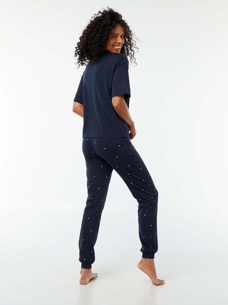 Ensemble pyjama long - 2 pièces BLEU - Kiabi