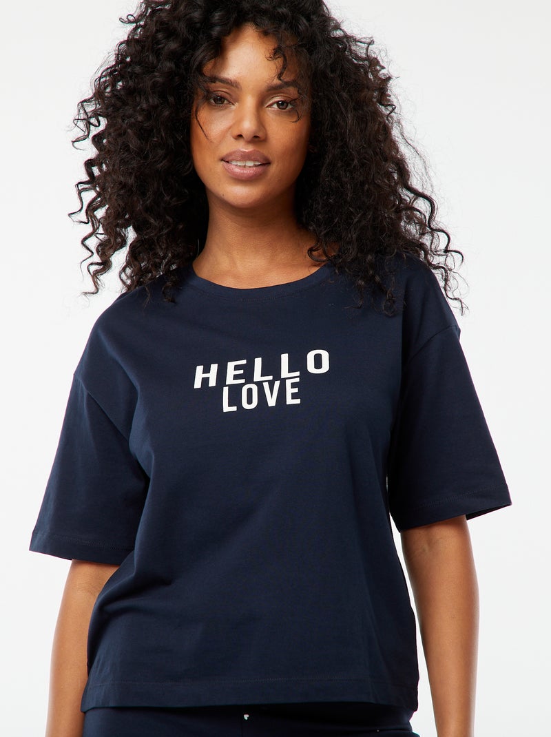 Ensemble pyjama long - 2 pièces BLEU - Kiabi