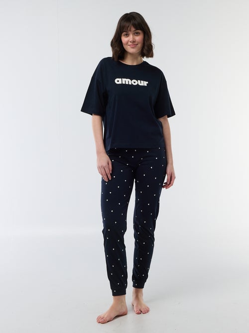 Ensemble pyjama long - 2 pièces - Kiabi