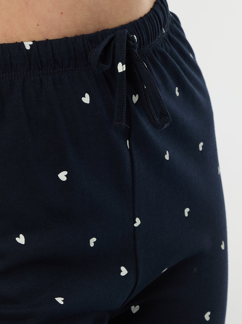 Ensemble pyjama long - 2 pièces Bleu - Kiabi