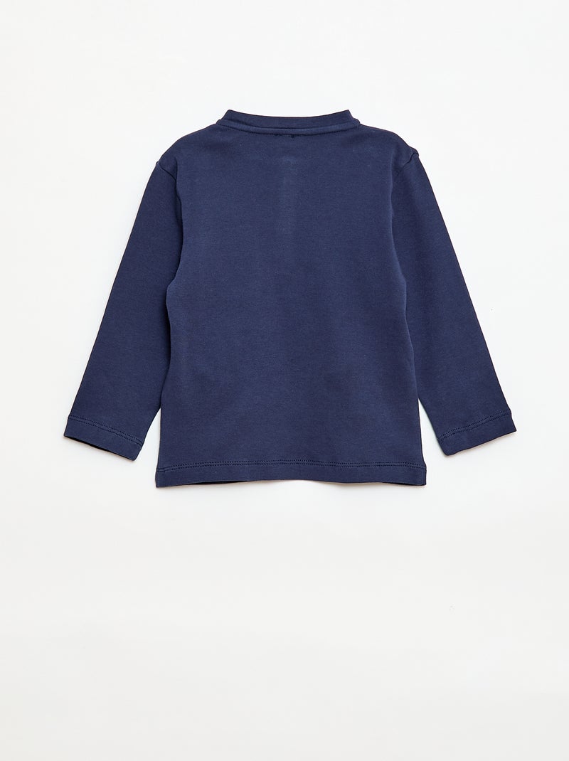 Ensemble pyjama long - 2 pièces Bleu marine - Kiabi