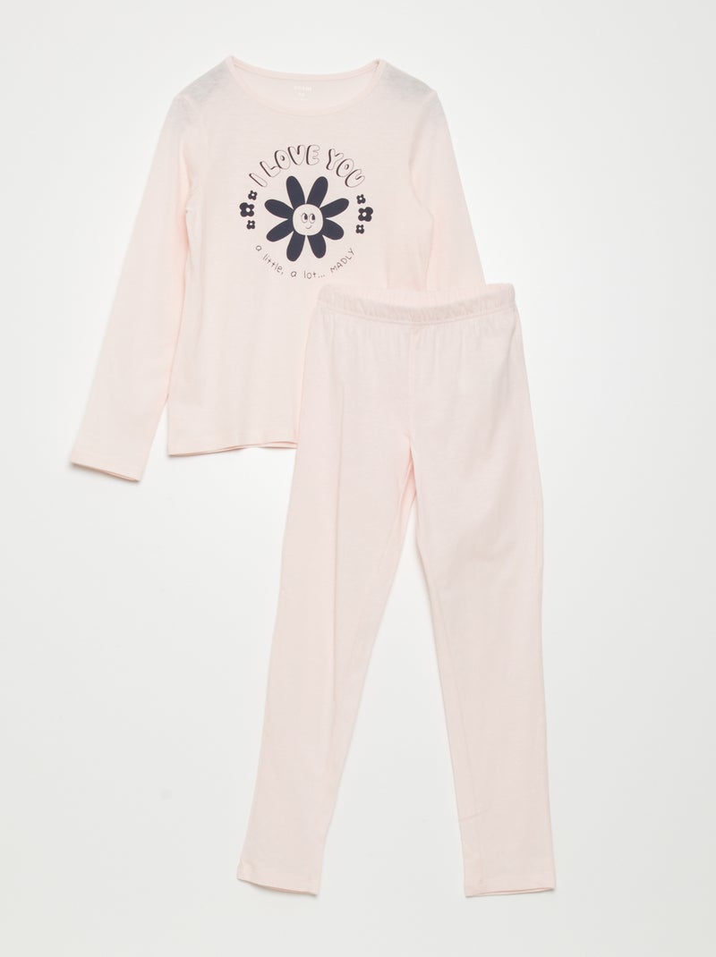 Ensemble pyjama long - 2 pièces FLOWER - Kiabi