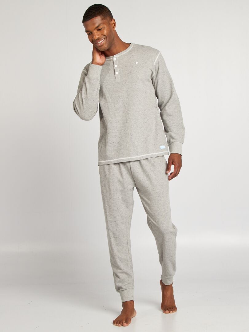 Ensemble pyjama long - 2 pièces Gris - Kiabi