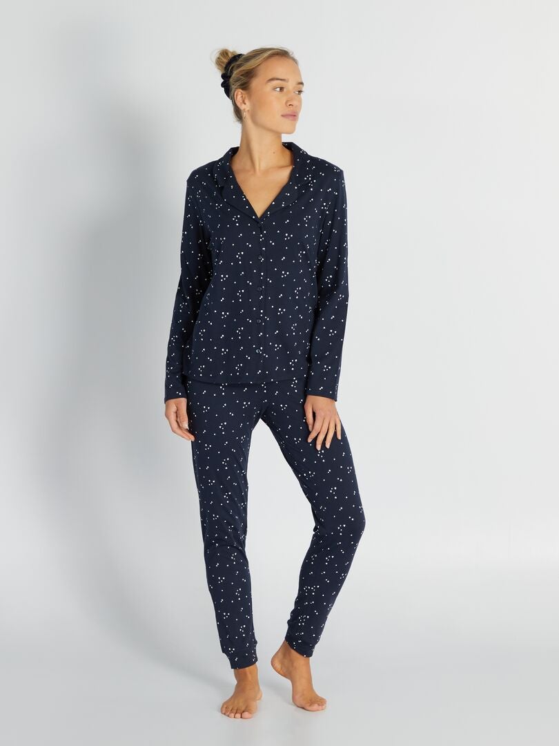 Coton manches longue pyjama d'hiver pour femme pas cher