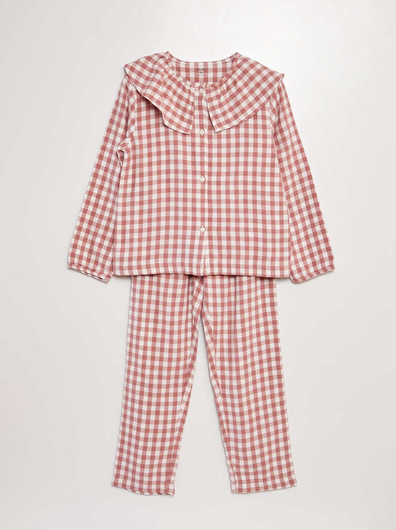 Pyjama Enfant A Carreaux Pyjama Enfant Noël Carolilly Pièces