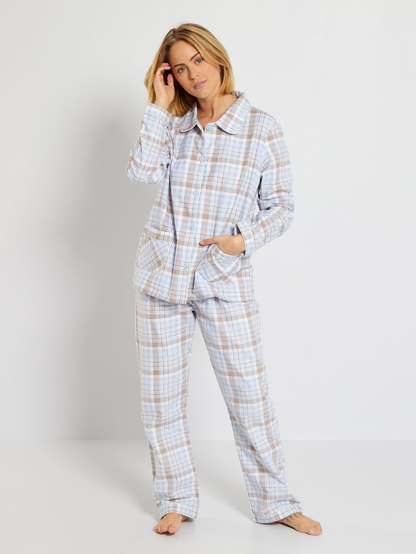 Ensemble pyjama long à carreaux