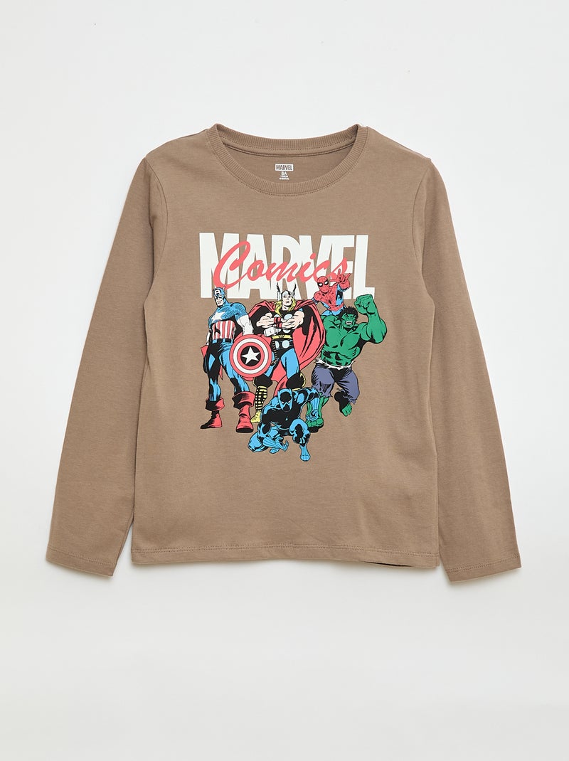 Ensemble pyjama long 'Avengers' 'Marvel' - 2 pièces Beige - Kiabi