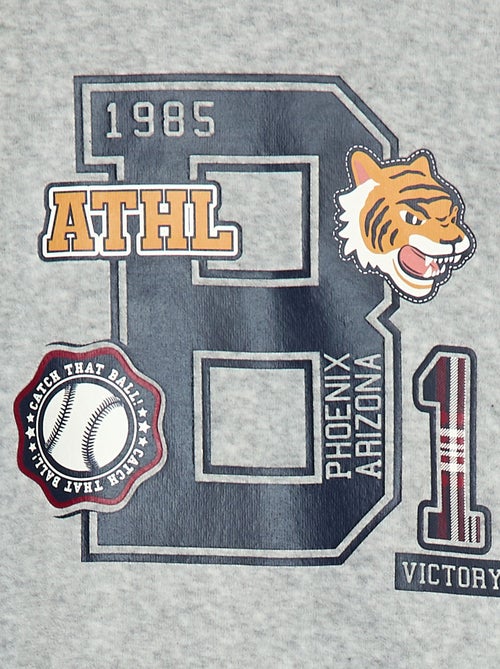 Ensemble pyjama long bimatière t-shirt + pantalon - 2 pièces - Kiabi