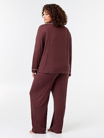 Ensemble pyjama long chemise + pantalon - 2 pièces