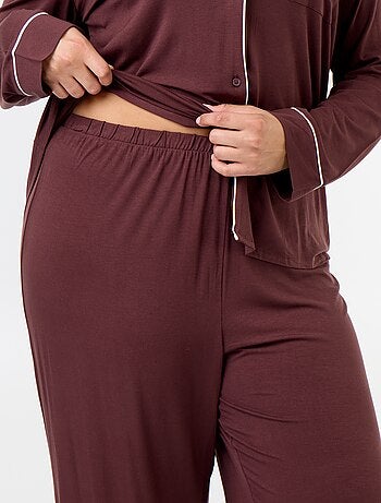 Ensemble pyjama long chemise + pantalon - 2 pièces